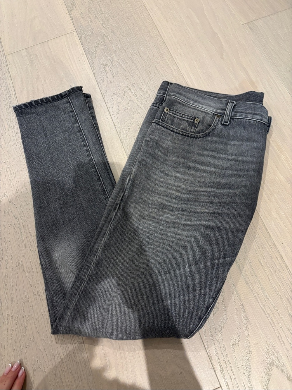 Saint Laurent Slim Men's Jeans in Washed Black
